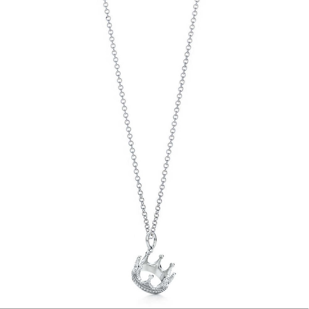 Tiffany & Co. Sterling Silver Crown Necklace